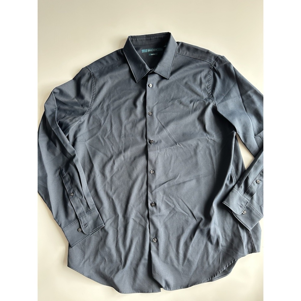 Perry Ellis Men's Stretch Size Large Long Sleeve‎ Black